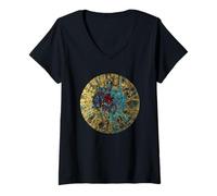 Womens Awakened by The Flame | Intuitive Energy Design V-Neck T-Shirt
