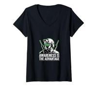 Women's Awareness is The Advantage Operator V-Neck T-Shirt