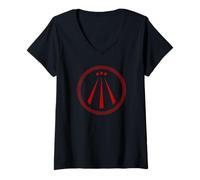 Women's AWEN Symbol Druid Symbolism Druidism Celtic Mythology V-Neck T-Shirt