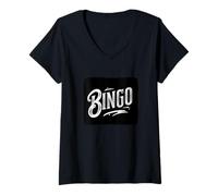 Womens Awesome Bingo Speech Look V-Neck T-Shirt