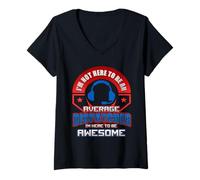 Women's Awesome Dispatcher Motivation Meme V-Neck T-Shirt