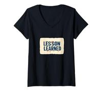 Womens Awesome Lesson Learned Outfit V-Neck T-Shirt