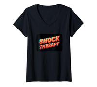 Women's Awesome Shock Therapy Costume for a Funny Look V-Neck T-Shirt