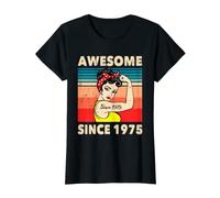 Womens Awesome Since 1975 - Year Old 48th Birthday Decoration T-Shirt