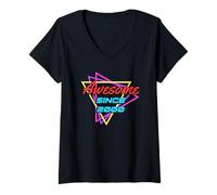 Womens Awesome Since 2000 V-Neck T-Shirt