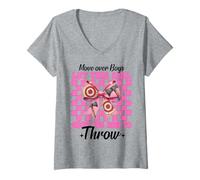 Womens Axe Throwing Axe Thrower Let This Girl Show You How To Throw V-Neck T-Shirt