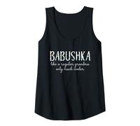 Womens Babushka Like A Regular Grandma Only Much Cooler Floral Cute Tank Top
