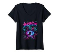 Women's Bachelor of Science Chemist Bachelor Graduation V-Neck T-Shirt