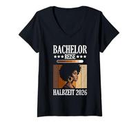 Women's Bachelor's Journey Halfway There 2026 Funny Bachelor's V-Neck T-Shirt