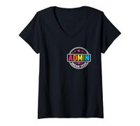 Women's Back to School 2027 Admin Dream Team Back to School Teachers V-Neck T-Shirt