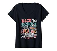 Women's Back to School Nursing Student Nurse V-Neck T-Shirt