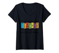 Womens Back To School Teacher - Today Tomorrow Always Teacher Squad V-Neck T-Shirt