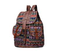 Women's Backpack Boho Ethnic Backpack Large Capacity Travel Backpack Shoulder Bag,Chocolate,30cm x 15cm x 40cm (style 2)