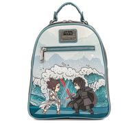 Women's backpack Loungefly Star Wars Rey Kylo Blue 22.5x27.5x11.2 cm