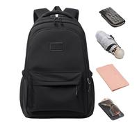 Women's Backpack, School Bag, Waterproof, Oxford Fabric, Large Capacity, Unisex Laptop Compartment for Girls, Work, Travel, Everyday Use, black, Siehe Beschreibung, See description