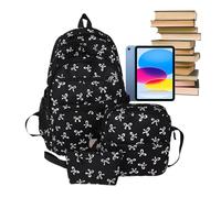 Women's Backpack - Trendy Bowknot Bag, Lightweight Cute Pack, with Large Capacity, Stylish Cosmetic Storage for Girls Teachers, Tourist Shop, Outdoor, Aeroplane School, black, Siehe