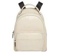 Women's Backpack with All-Over Logo Print - female - Armani Exchange - Backpacks - White - ONE SIZE - Bags ONE SIZE