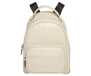 Women's Backpack with All-Over Logo Print - female - Armani Exchange - Backpacks - White - ONE SIZE - Bags ONE SIZE