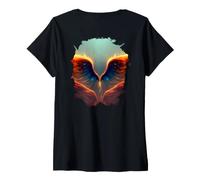 Women's Backprint The Epic of Nature in Perfection V-Neck T-Shirt