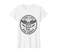 Womens Bad Women Snake Dagger Vintage Rebel Graphic T-Shirt