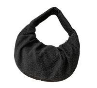 Womens Bag Aesthetic Daily Korean Styles Dumplings Fashion Handbags All-Matching Dating Top Handle Women Ruched Handbag Dating Bag