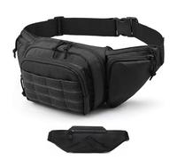 Womens Bag Fanny Pack for Men 800D Waterproof Oxford Conceal Carry Fanny Pack for Hiking, Fishing & Hunting | Adjustable Waist Pack with Lockable Zips
