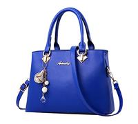Womens Bag Fashion Handbags Ladies Purse Satchel Shoulder Bags Leather Bag For Ladies Little Girl Purses And Handbags (Blue, One Size)