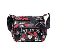 Women's Bag Nylon Printed One Shoulder Messenger Bag Casual Mother Bag Large Capacity Women's Messenger Bag Canvas Bag Mens Shoulder Bag (E, One Size)