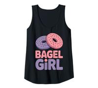 Womens Bagel Girl Funny Bagel Tank Top