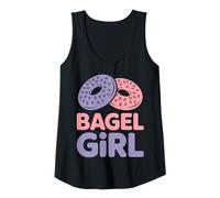 Womens Bagel Girl Funny Bagel Tank Top