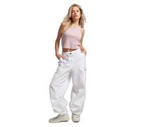 Women's baggy parachute Trousers Superdry Blanc S/M
