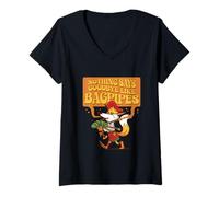 Women's Bagpipe Nothing Says Goodbye Like Bagpipes V-Neck T-Shirt