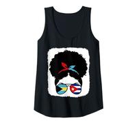Womens Bahamas and Cuba Mix Half Bahamian Half Cuban Roots Tank Top