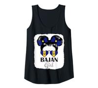 Womens Bajan Girl Barbados Flag Roots Barbadian Pride Heritage Tank Top