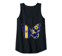 Womens Bajan Girls Roots Barbados Pride Heritage Butterfly Women Tank Top