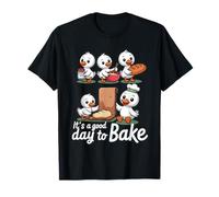 Womens Baker It's A Good Day to Bake Cute Ducklings Baking T-Shirt