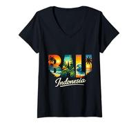 Women's Bali Indonesia V-Neck T-Shirt