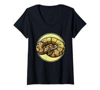 Womens Ball Pythons Ball Python V-Neck T-Shirt