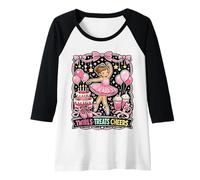 Womens Ballerina Dreamer Birthday Celebration Raglan Baseball Tee