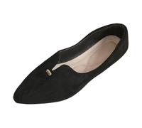 Women's Ballet Flats Elegant with Pointed Toe, Flat Mouth, Elegant Dress Shoes, Soft Sole Ballerina, Modern Sexy Wedding Shoes, Slip On Summer Shoes, Comfortable Bridal Shoes, black, 8 UK