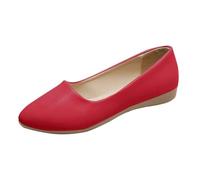 Women's Ballet Flats Flat Casual Shoes Quick Drying Low Shoes Slip On Profile Sole Ergonomic Shoes Business Office Work Shoes Comfortable Elegant Women's Shoes Flats for Women, wine red, 10 UK