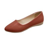 Women's Ballet Flats Flat Casual Shoes Quick Drying Low Shoes Slip On Profile Sole Ergonomic Shoes Business Office Work Shoes Comfortable Elegant Women's Shoes Flats for Women, brown, 8.5 UK