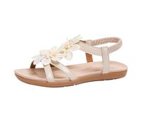 Women'S Ballet Flats & Pumps Sandals From Europe America Southeast Asia Retro Vacation Sandals Women's Plus Size Women's Shoes Size 5 Low Heel (Khaki, 6.5)