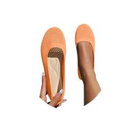 Women's Ballet Flats & Pumps Women's Ballet Flats Slip On Knit Breathable Dress Shoes Pumps Round Toe Wide fit Work Solid Color Comfortable Dress Ballerina Walking Sandals