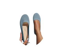 Women's Ballet Flats & Pumps Women's Ballet Flats Slip On Knit Breathable Dress Shoes Pumps Round Toe Wide fit Work Solid Color Comfortable Dress Ballerina Walking Sandals