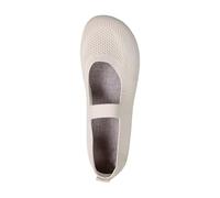Women's Ballet Flats | Slip-On Mary Jane Round Toe Work Shoes Knit Dress Shoes Pumps Flats for Ladies Classic Low Top Flat Knit Trainers Lightweight Casual Walking Sneakers Beige