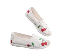 Women's Ballet Flats Summer Dance Shoes Closed Mother Shoes Slip On Low Shoes PU Leather Sneakers Round Toe Jazz Shoes Elegant Gymnastics Shoes Comfortable Slippers Stylish Martial Arts Shoes, hot