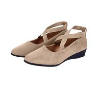 Womens Ballet Flats Summer Slip On Shoes Cross Strap Round Toe Ballerina Pumps Lightweight Non Slip Comfortable Casual Boat Shoes Elegant Walking Footwear Khaki