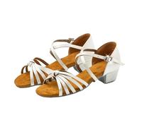 Women's Ballroom Latin Dance Shoes,Open Toe Ballroom Practice Performence Dancing Shoes,Low Dance HeelsSatin Dance Shoes,for Beginners Practice