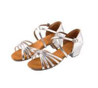 Women's Ballroom Latin Dance Shoes,Open Toe Ballroom Practice Performence Dancing Shoes,Low Dance HeelsSatin Dance Shoes,for Beginners Practice